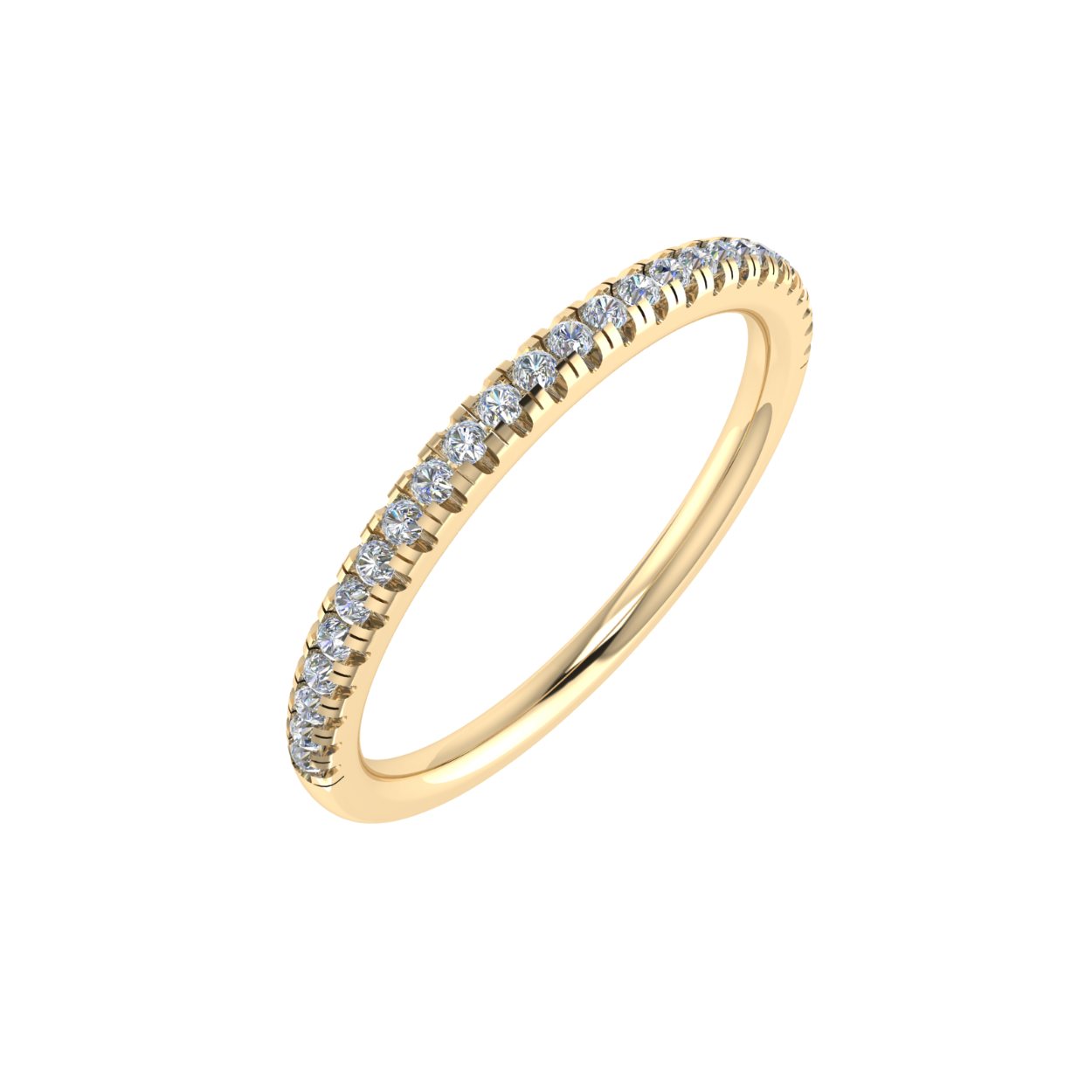 De 14k gouden diamanten Eternity Ring, modelnummer BA32648-1, beschikt over 15 briljantgeslepen diamanten met een totale gewicht van 0.32 ct. De ring is vervaardigd van 14 karaat goud, in de maat 53, en straalt met zijn goudkleurige glans pure elegantie uit. Perfect om dagelijks te dragen of bij speciale gelegenheden voor een verfijnde uitstraling. Nieuw!