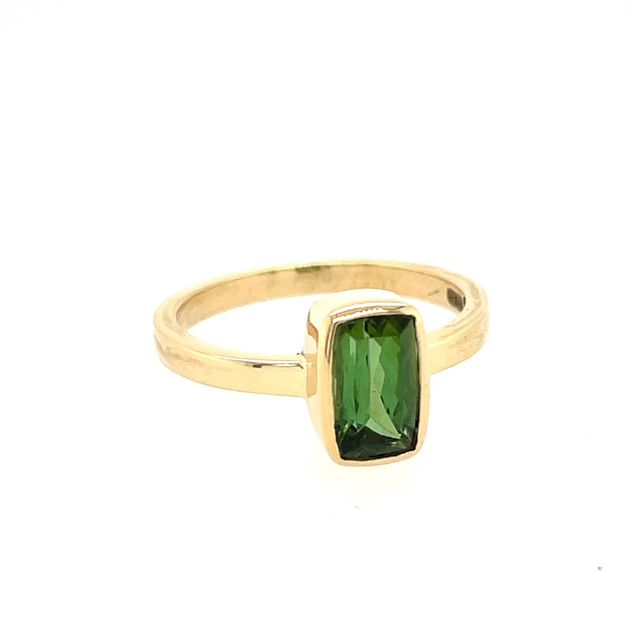 14kt ring met tourmalijn