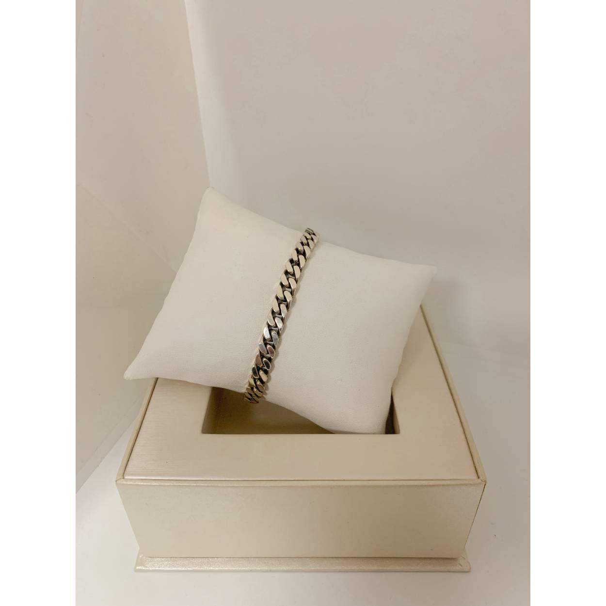 VINTAGE zilveren armband - gourmet schakel