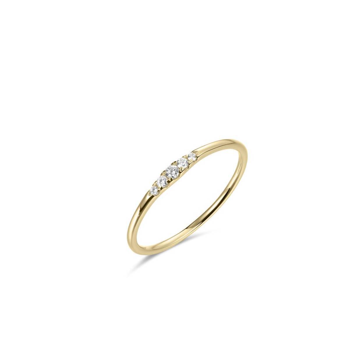 Ring uit de Signature Style collectie van Gisser Jewels gemaakt van 14 Karaat Geel Goud. De ringmaat is 52 en de ringbreedte is 2 mm.