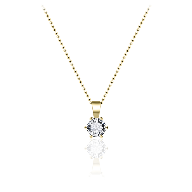 14k Gouden hanger met Zirkonia 4mm (excl. collier)
Hanger is uit te breiden met bijpassen oorknoppen en ring