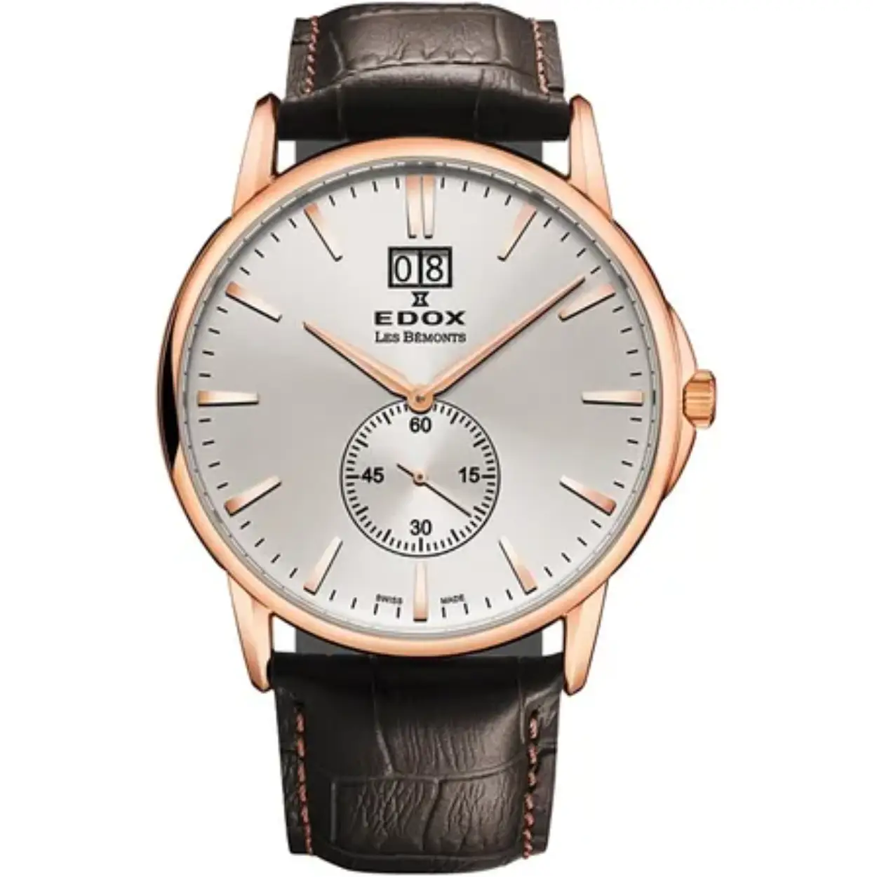 Edox Rose Les Bemonts Big Date heren horloge