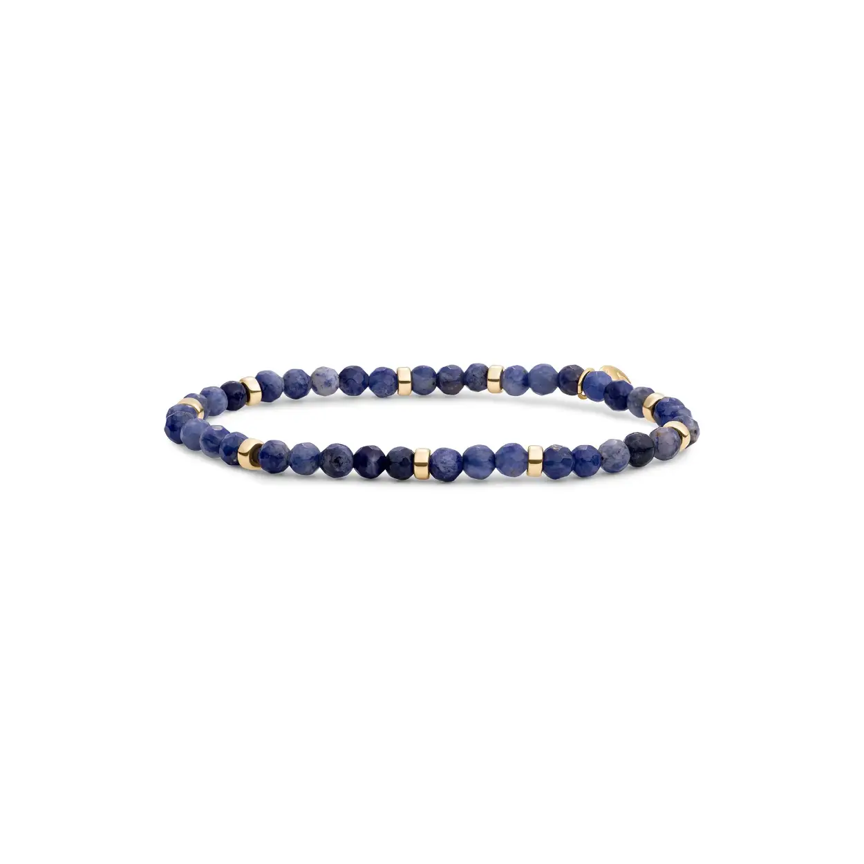 Sparkling Jewels Armband Sodalite Roundel Interstellar Gold SBG-GEM20-MIX-RDL