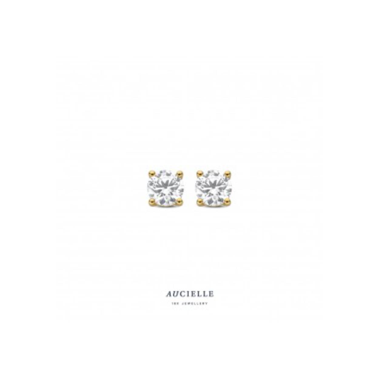 OORRINGEN GEEL GOUD 18KT MET LABDIAMANTEN