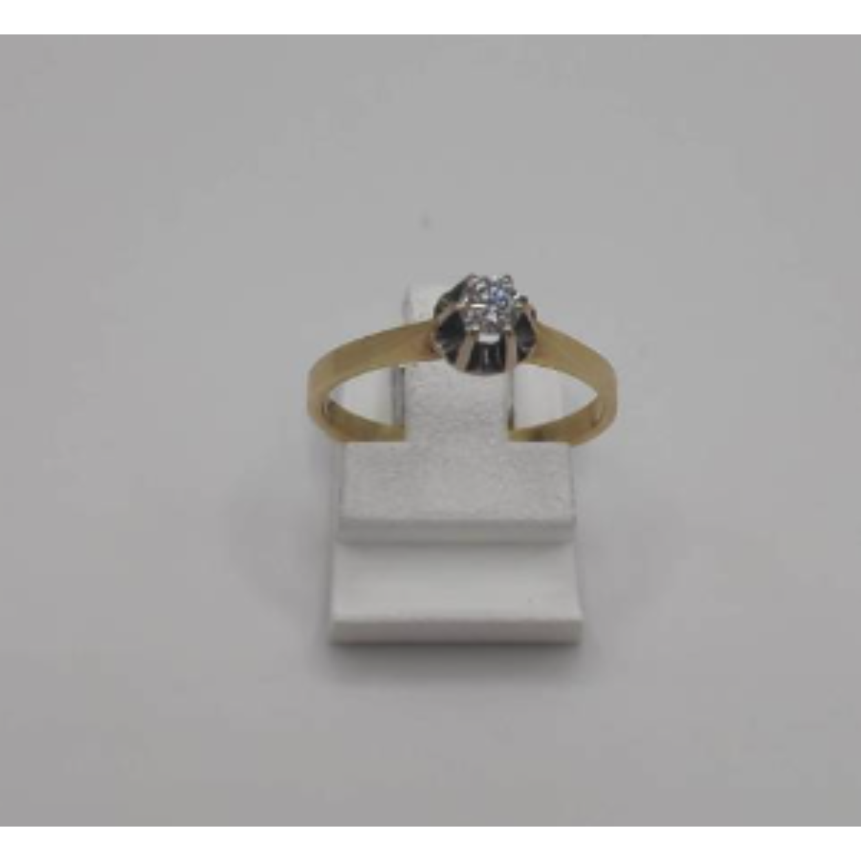 Gouden ring met diamant 0,14