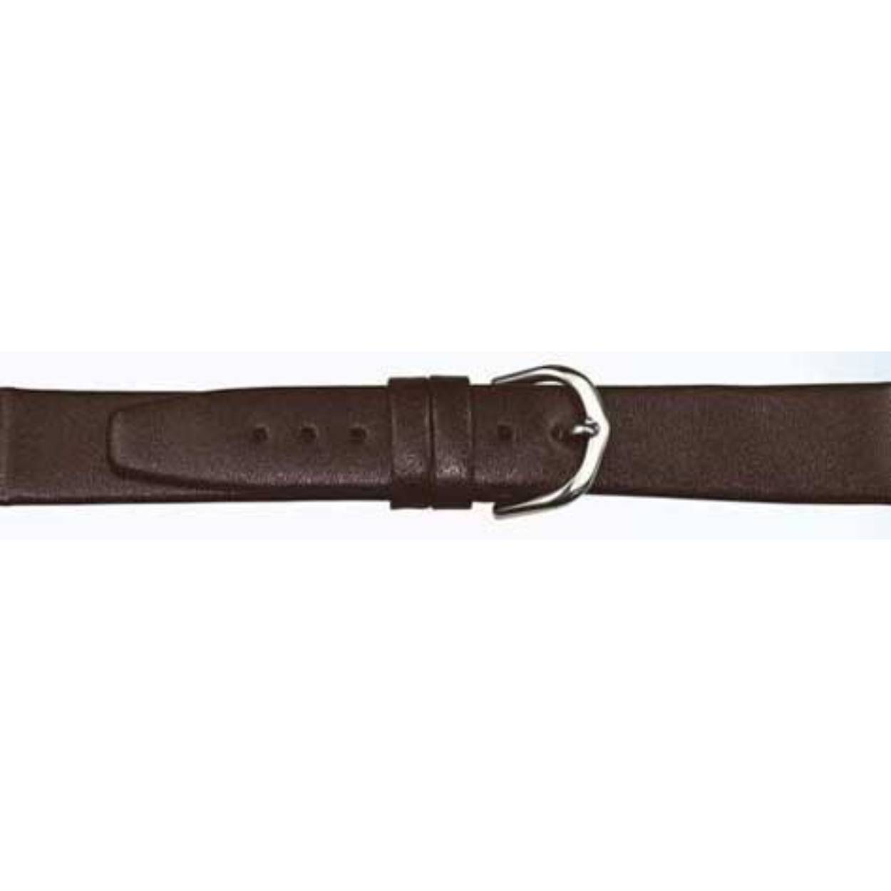 Horlogeband leder 510 donker bruin glad 10mm 