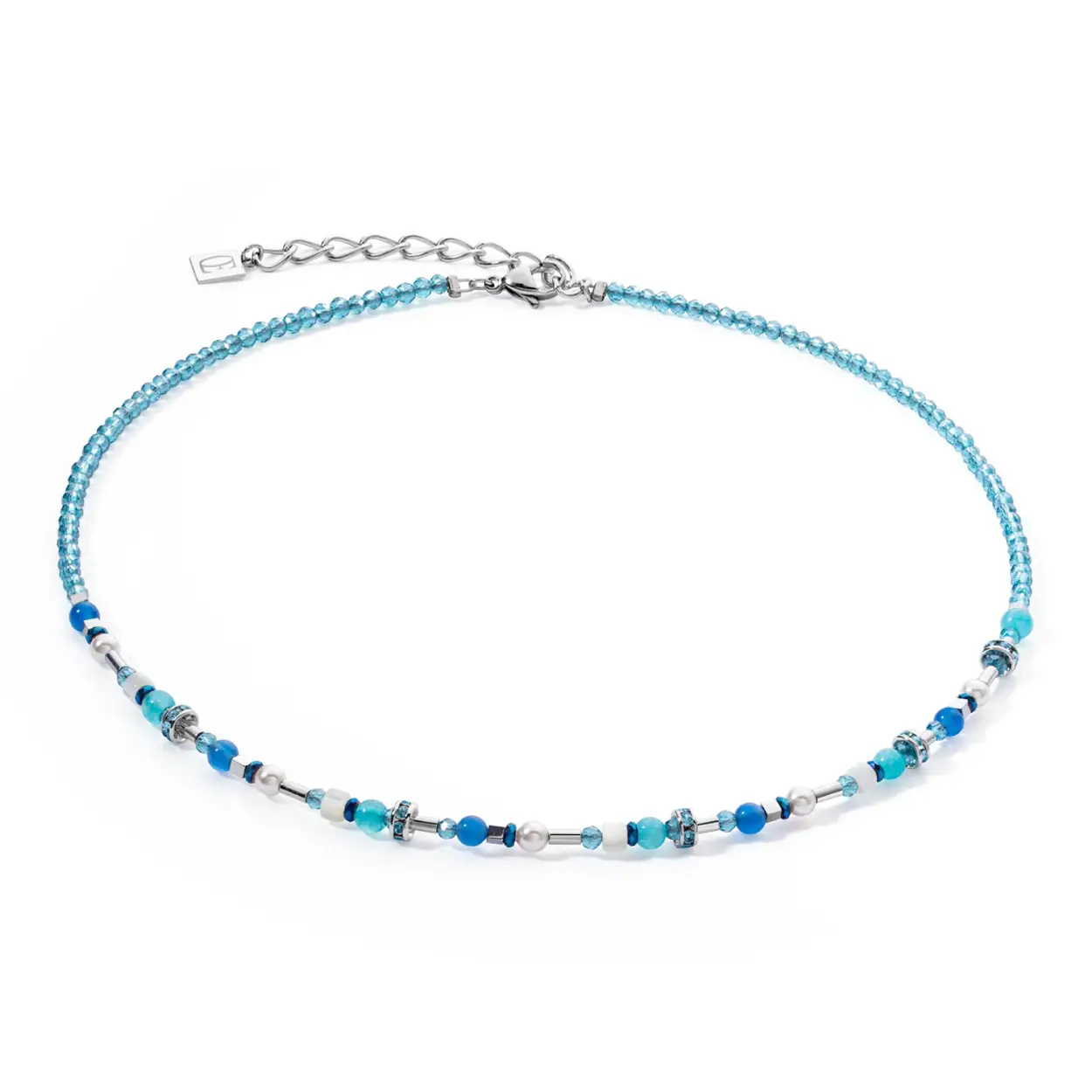 Coeur de Lion collier met polaris en swarovski kristallen