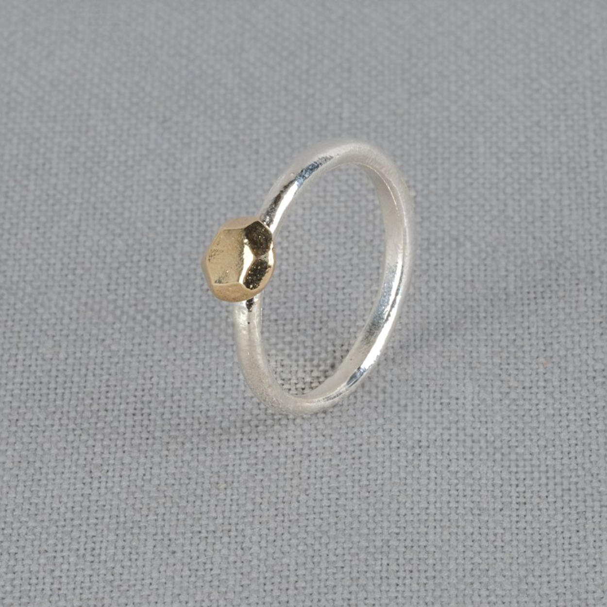 Jeh Jewels Ring zilver + 9 karaat zeshoek 21197-54