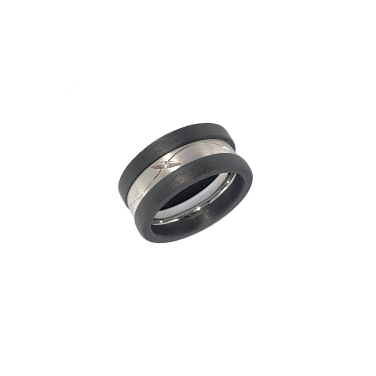 18 karaat wit gouden ring met 0.008ct briljant
trouwringen die je kan combineren 