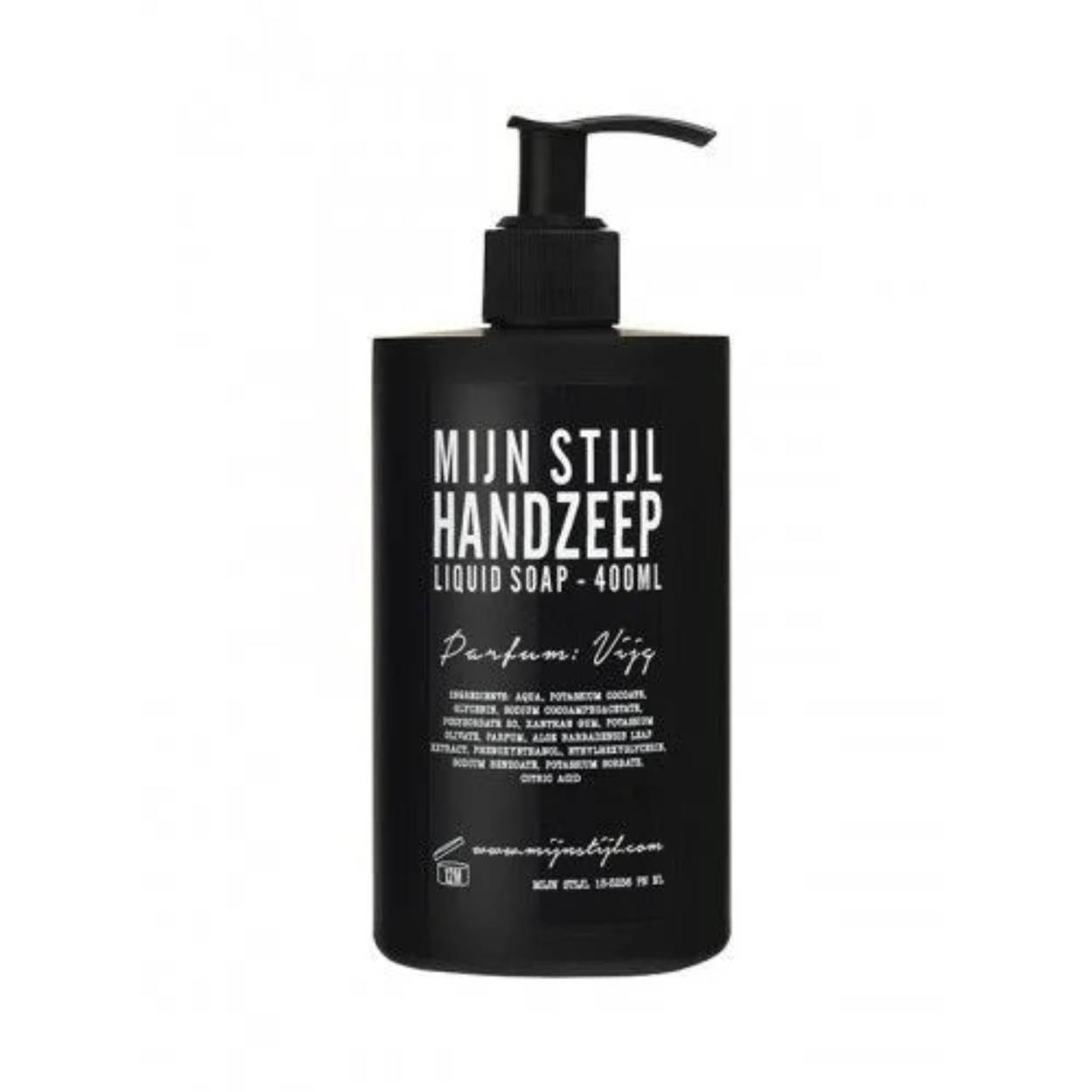 Een heerlijke zachte vloeibare handzeep van het Nederlandse merk Mijn Stijl in een stoere zwarte fles. De handzeep is op basis van natuurlijke ingrediënten, waaronder olijfolie, kokosolie en aloe vera extract voor extra zachte handen. Het zachte schuim heeft de heerlijke warme geur van vijg en is erg mild voor de huid. Perfect voor in de keuken of badkamer. 

De inhoud van de handzeep is 400 ML
100% dierproef- en parabenenvrij
Prachtige simpele en stijlvolle fles.
Biologisch afbreekbaar