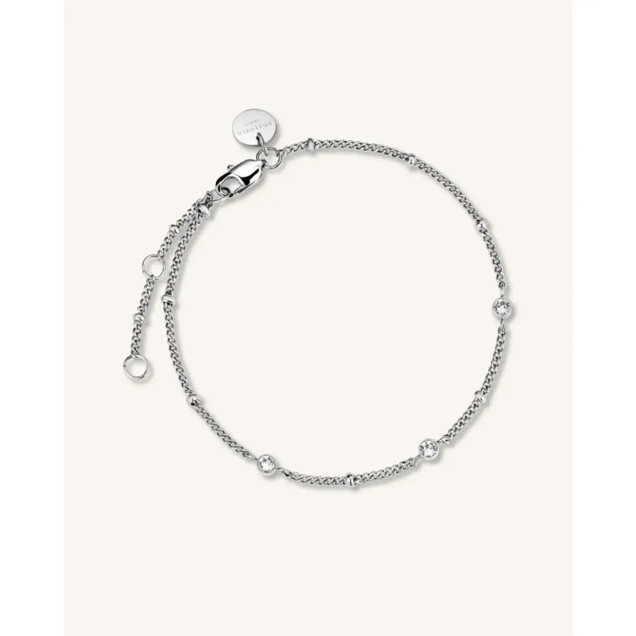 Rosefield JTBTS-J431 Crystal Bracelet Silver