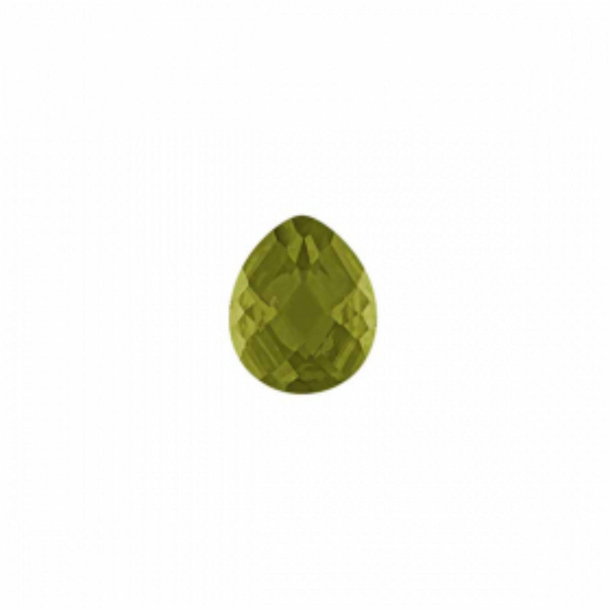 MY iMenso Goccy insignia "Olive green CZ" faceted 15mm