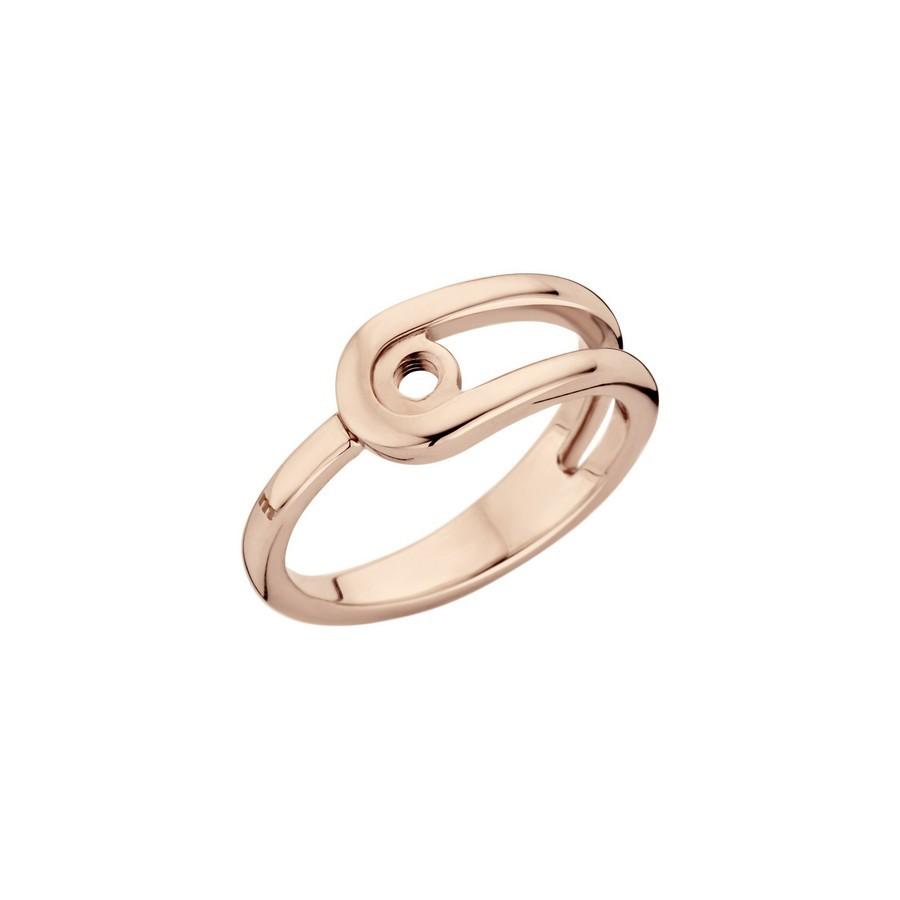Melano twisted taheera ring - zilverkleurig - dames - maat 64