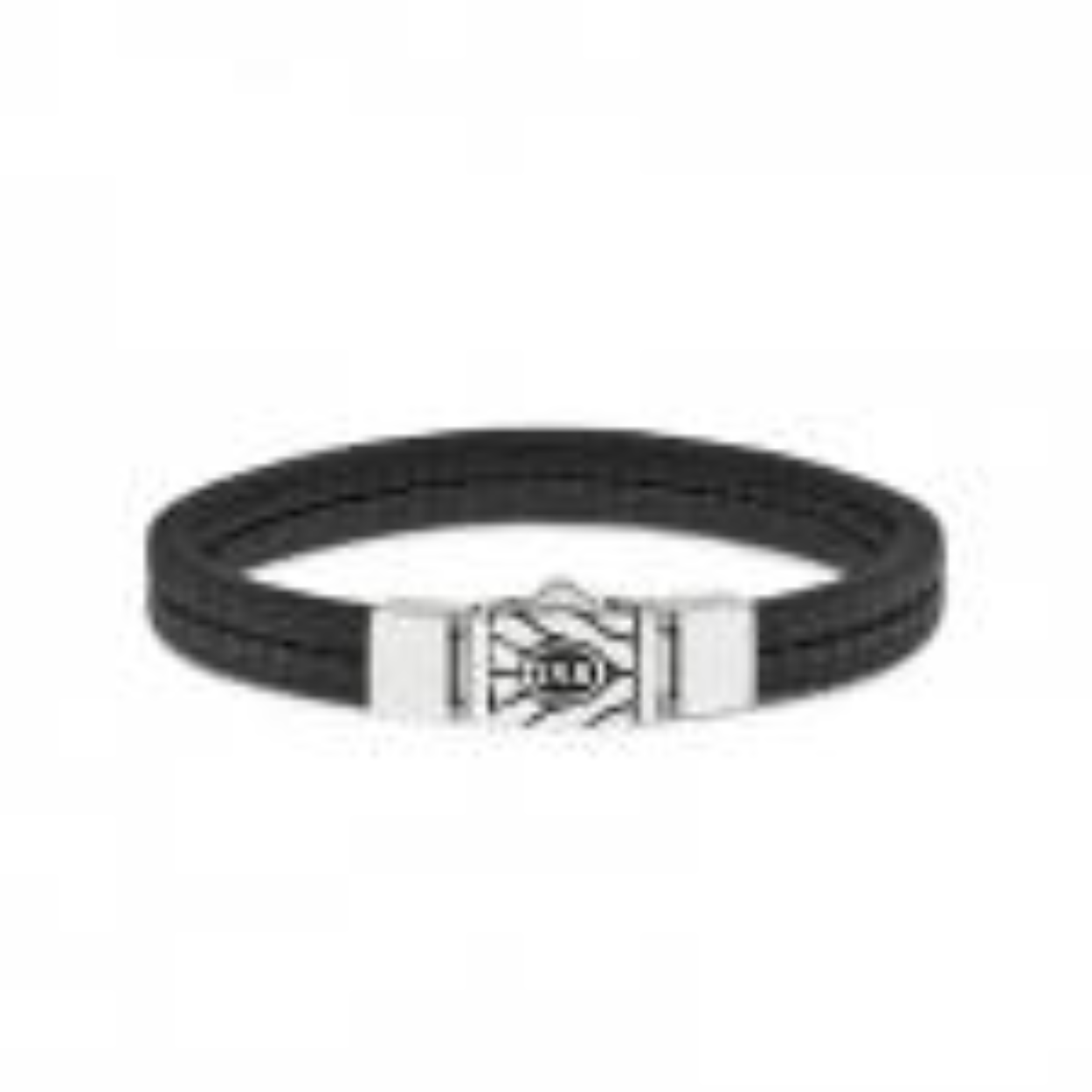 silv & leather blk 19cm
157BLK19