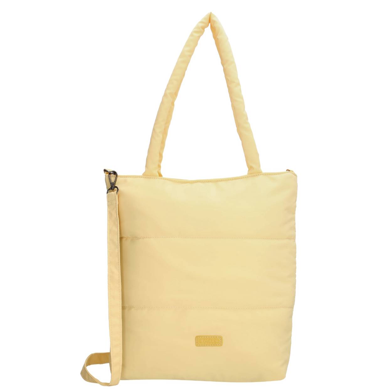 Een shopper is elke dag handig om mee te nemen. Dit te leuke item komt uit de Calvia serie van Beagles. De tas is compact zodat je 'm gemakkelijk mee kunt nemen, maar als nog al je essentials bij de hand hebt. Het gestikte patroon geeft de shopper een trendy look. De shopper heeft een ruim hoofdvak met kleine insteekvakjes. Je draagt de tas aan de handvaten of aan de afneembare schouderband. In welke kleur shop jij 'm? 

De eigenschappen van deze shopper zijn: 

Hoofdvak met ritssluiting
Dubbele lange handvaten
Verstelbare en afneembare schouderband 