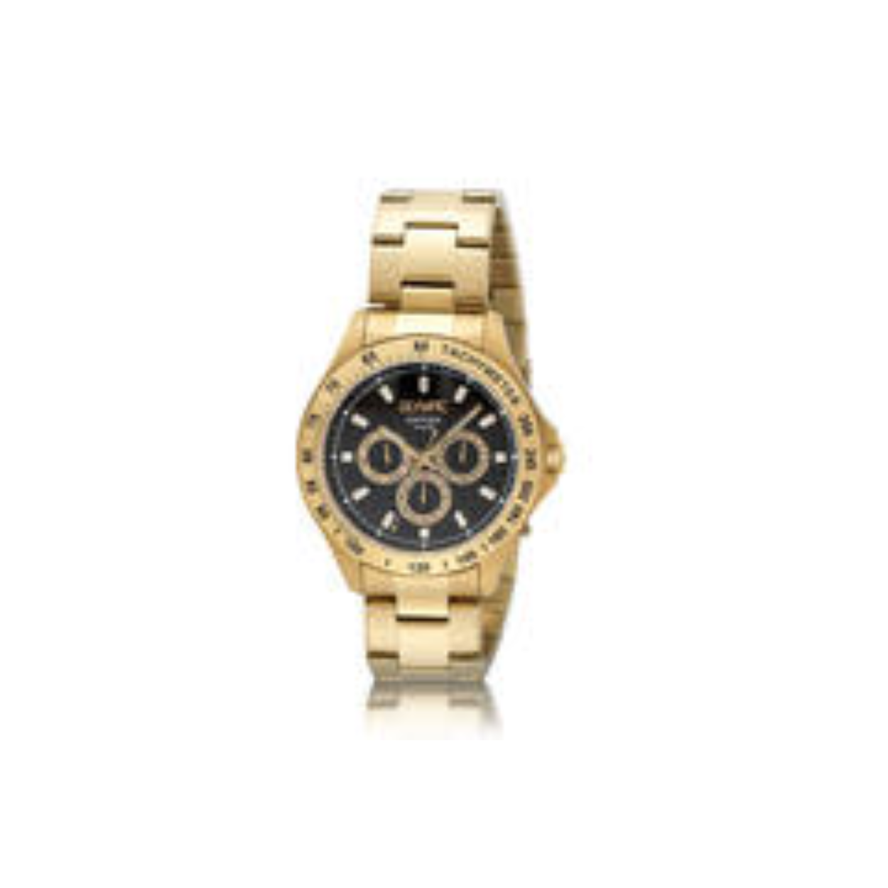 Olympic OL89HDD001 JEFFREY Horloge - Double - Bracelet - Zwart - 42mm 
Dit unieke Olympic horloge met artikelnummer: OL89HDD001 is een sportief luxe herenhorloge. De stalen goudkleurige kast heeft een goudkleurige bezel met een tachymeter en een zwarte wijzerplaat. Op de wijzerplaat zit de dag,- datum,- en 24-uursaanduiding met opvallende goudkleurige accenten. Dit geeft het horloge een stoer uiterlijk. Aan de goudkleurige kast zit een goudkleurige schakelband met een vouwsluiting. Het horloge heeft een mineraalglas, een doorsnede van 42mm en is 10ATM.

Waterdichtheid 10ATM
Dit horloge is bestand tegen water bij het zwemmen en douchen. Dit horloge is niet bestand tegen (grote) waterdruk dus je kunt er niet mee duiken.
Waterdichtheid  5ATM
Dit horloge is regen en spatwaterdicht. Niet geschikt om mee te zwemmen en douchen.
Waterdichtheid 3ATM
Dit horloge is spatwaterdicht. Niet geschikt om mee te zwemmen en douchen.

Het merk:
Een mooi horloge hoeft niet duur te zijn! Het Nederlandse horlogemerk Olympic levert stoere chronografen, slimline series, digitale uurwerken en elegante dameshorloges. De prijs-kwaliteitverhouding staat bij Olympic hoog in het vaandel met prijzen die uiteenlopen van € 34,95 tot en met € 159,00.

100% Nederlands ontwerp, waterdicht en standaard 3 jaar fabrieksgarantie.

Specificaties:
- Ronde kast 42mm
- Stalen horlogekast
- Zwarte wijzerplaat
- Goudkleurige schakelband
- 10ATM 
- Standaard 3 jaar fabrieksgarantie
- Mineraalglas