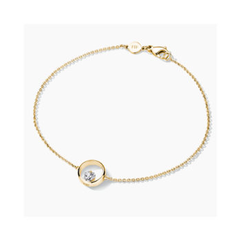 18kt vergulde armband van FJF 15/17/19cm