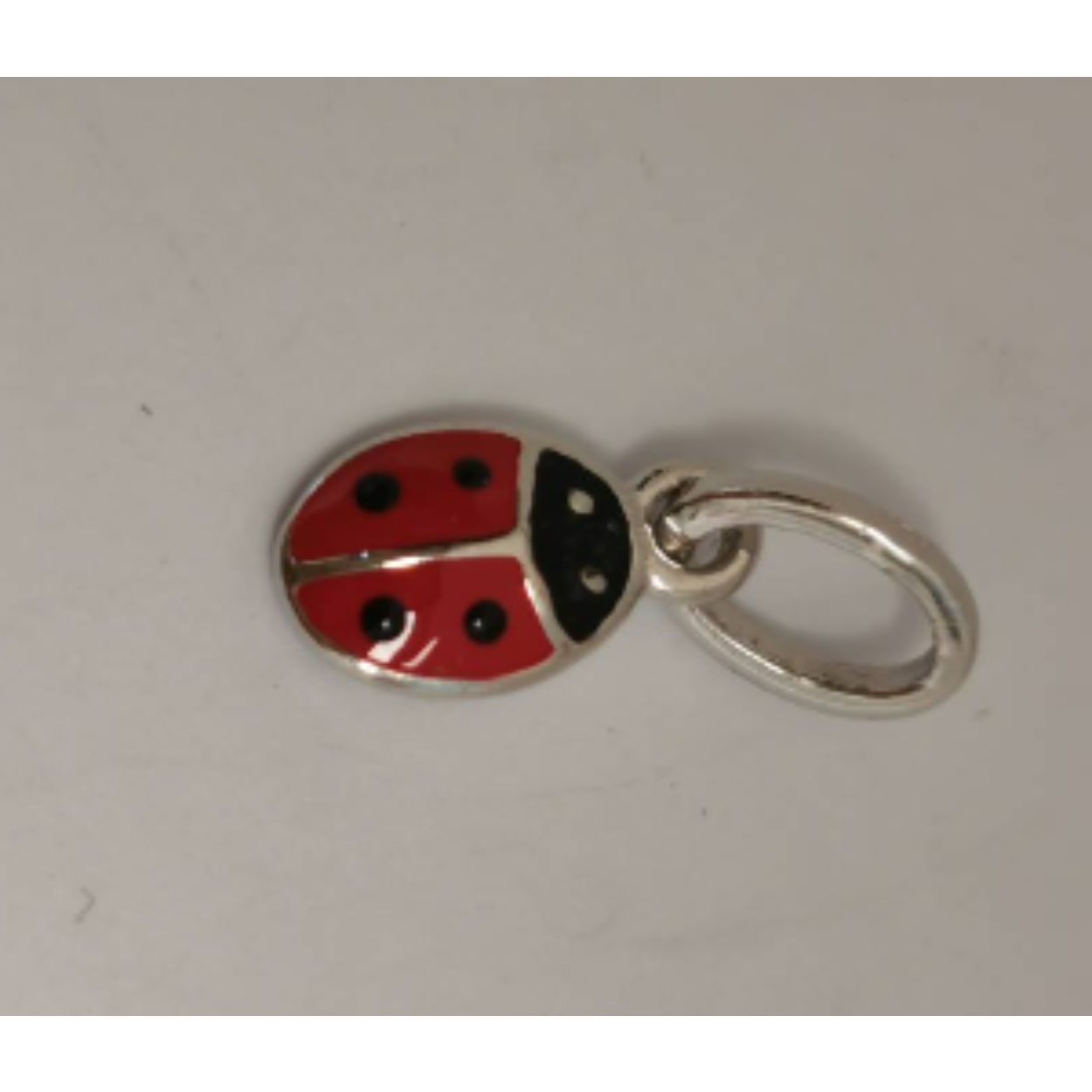 Zilveren hanger lieveheersbeestje 