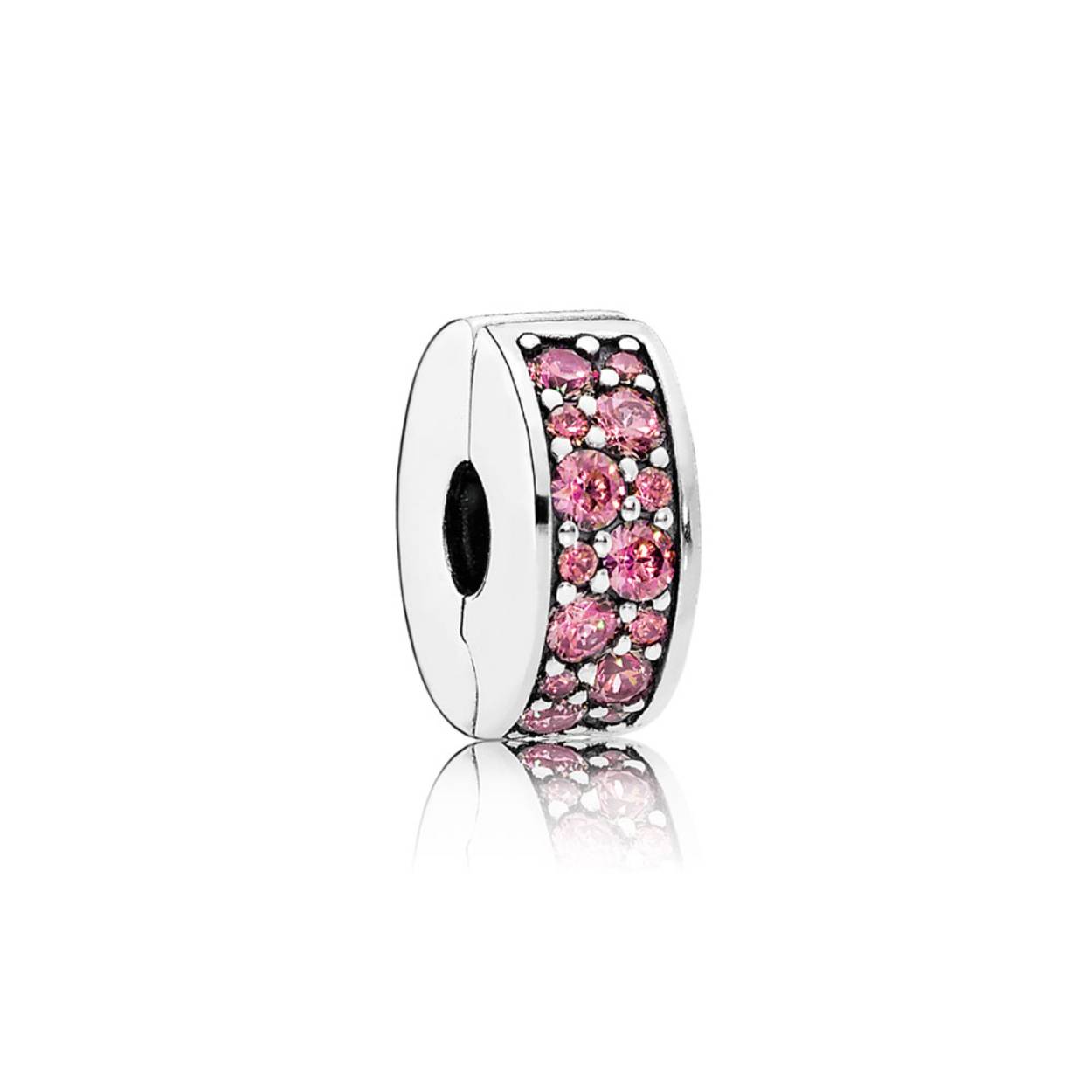 Pandora Pink Pave Clip Bedel
