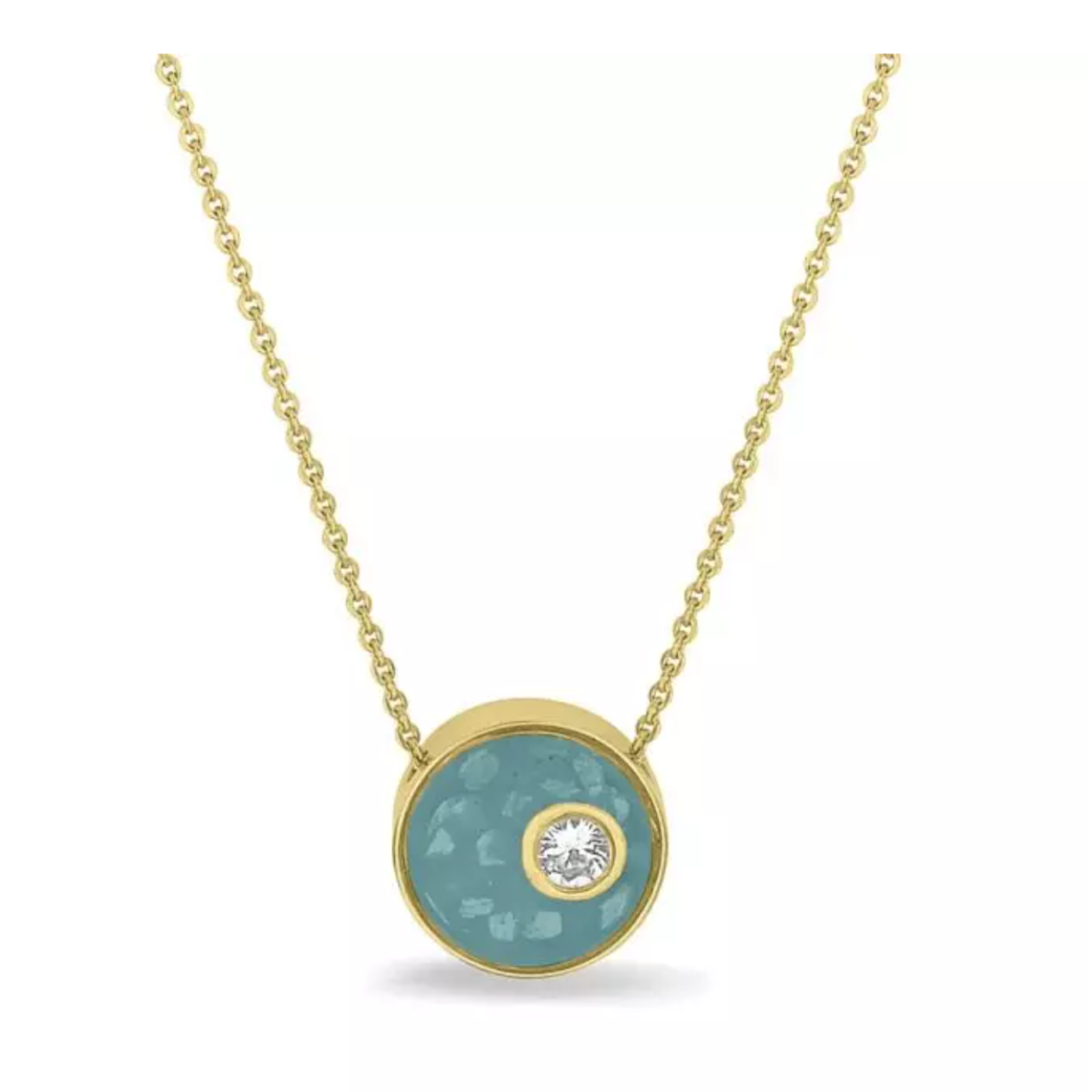 See You 14kt. Gouden collier met ashanger