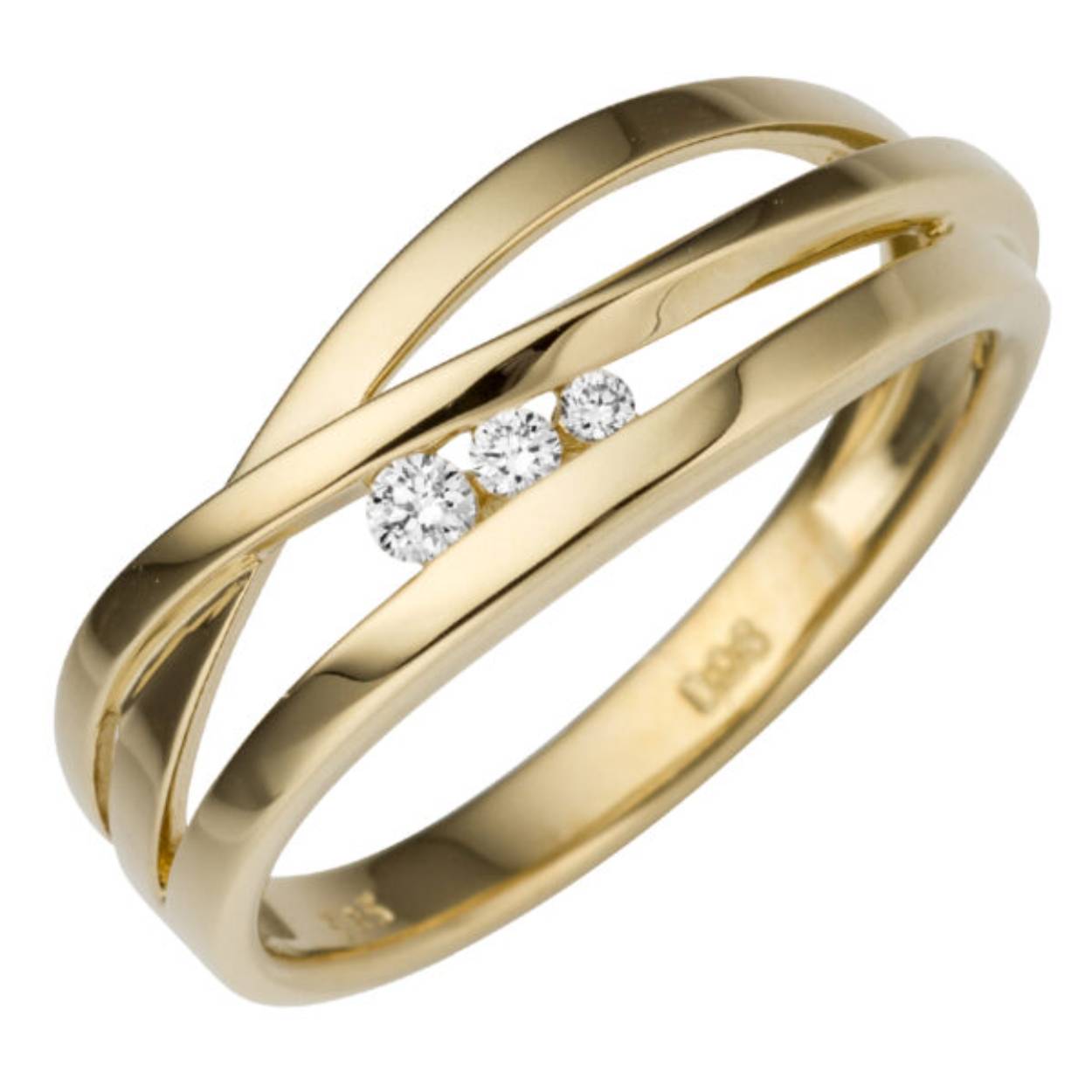 GOUDEN BRILJANTRING