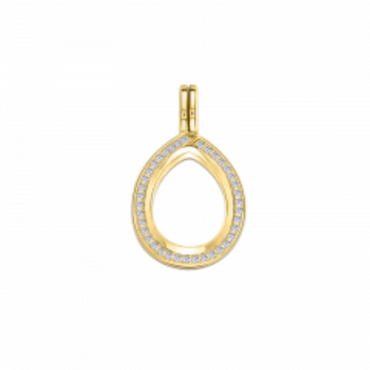 My Imenso zilver verguld medaillon "zirconi"