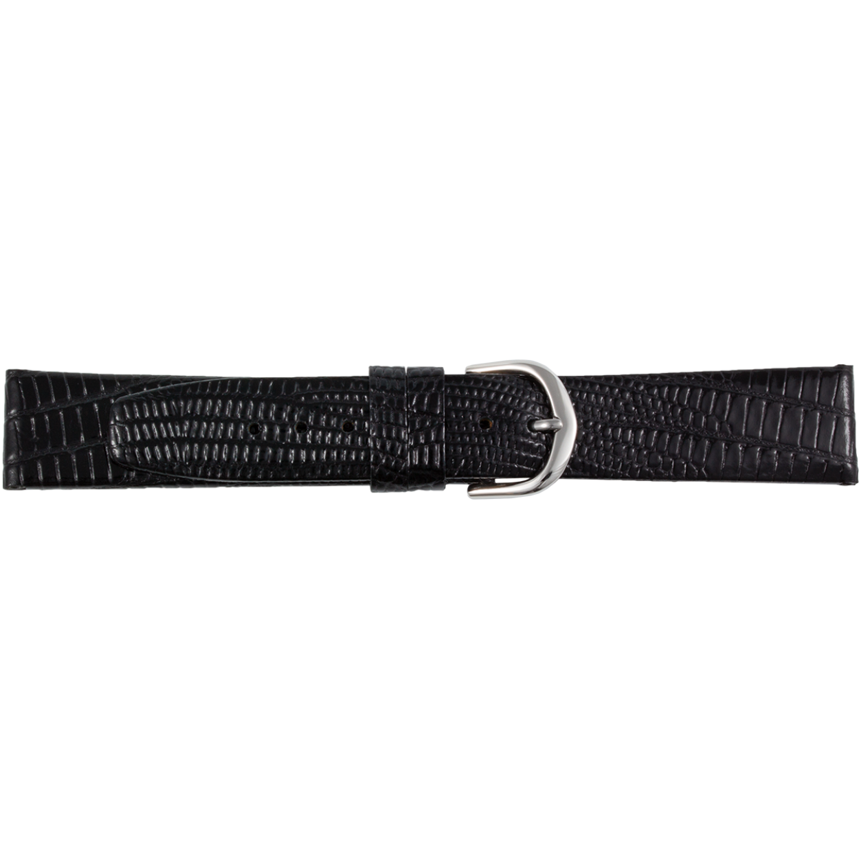 Horlogeband leder 227 zwart 20mm