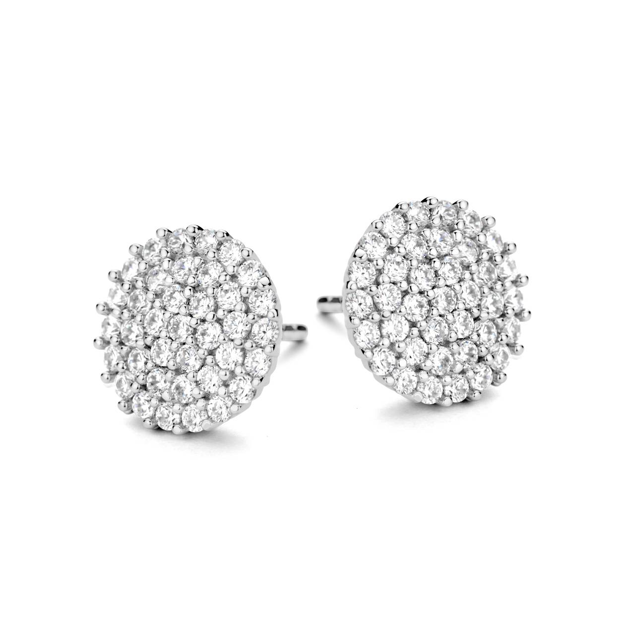 Zilveren oorstekers met zirkonium
11 mm diameter
