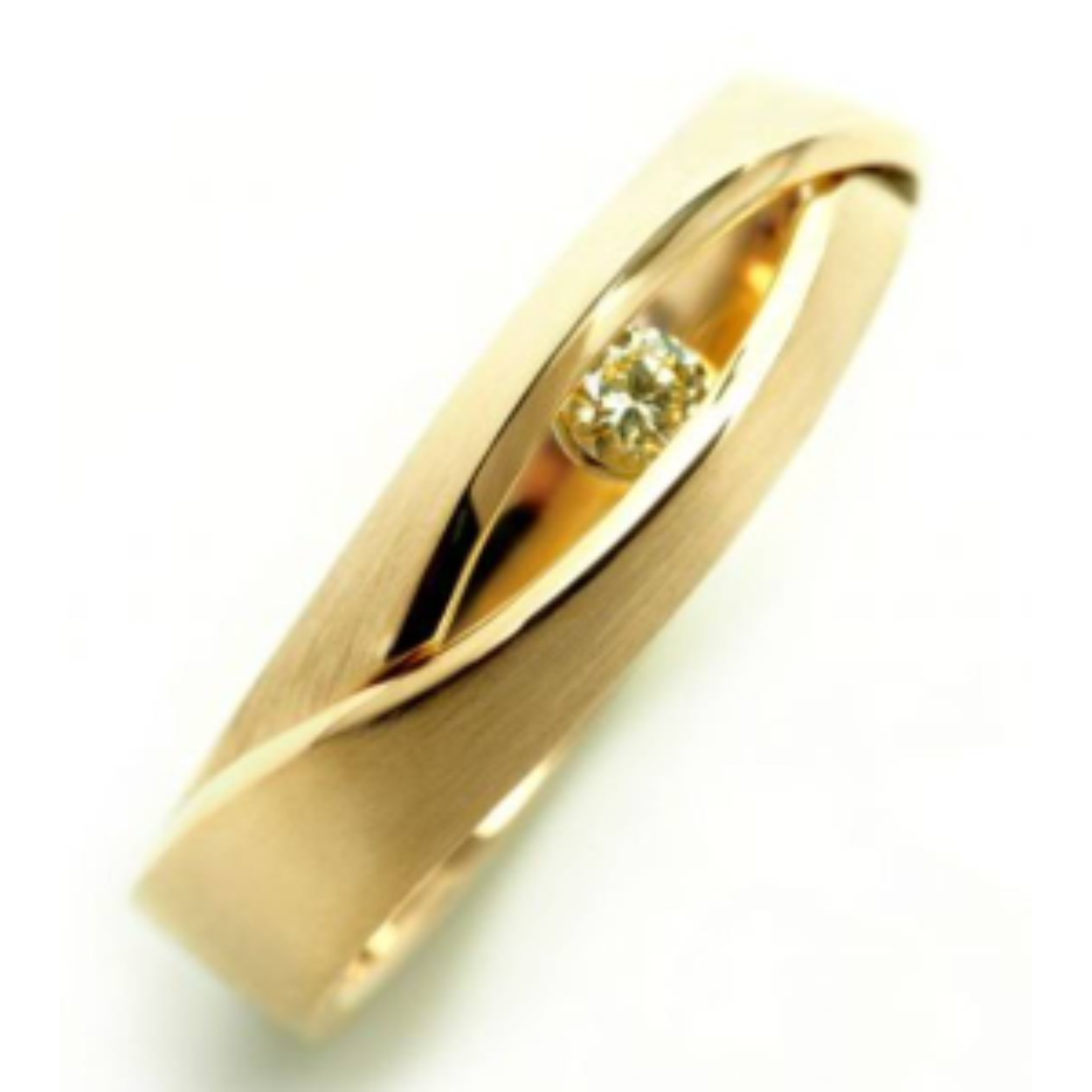 VAN HEES GEELGOUDEN RING SOL1 DIAMANT