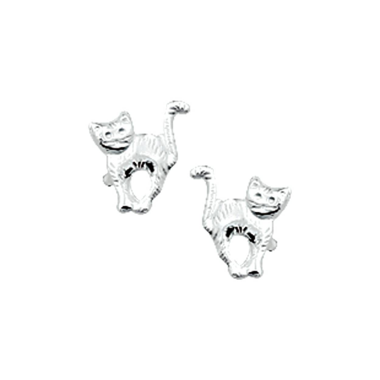 zilver oorstekers | poesjes 