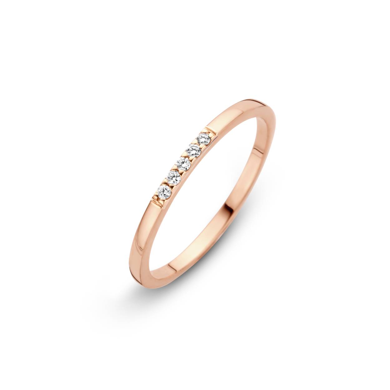 Briljant sider ring rood goud 5x0.01crt H/SI 726100701