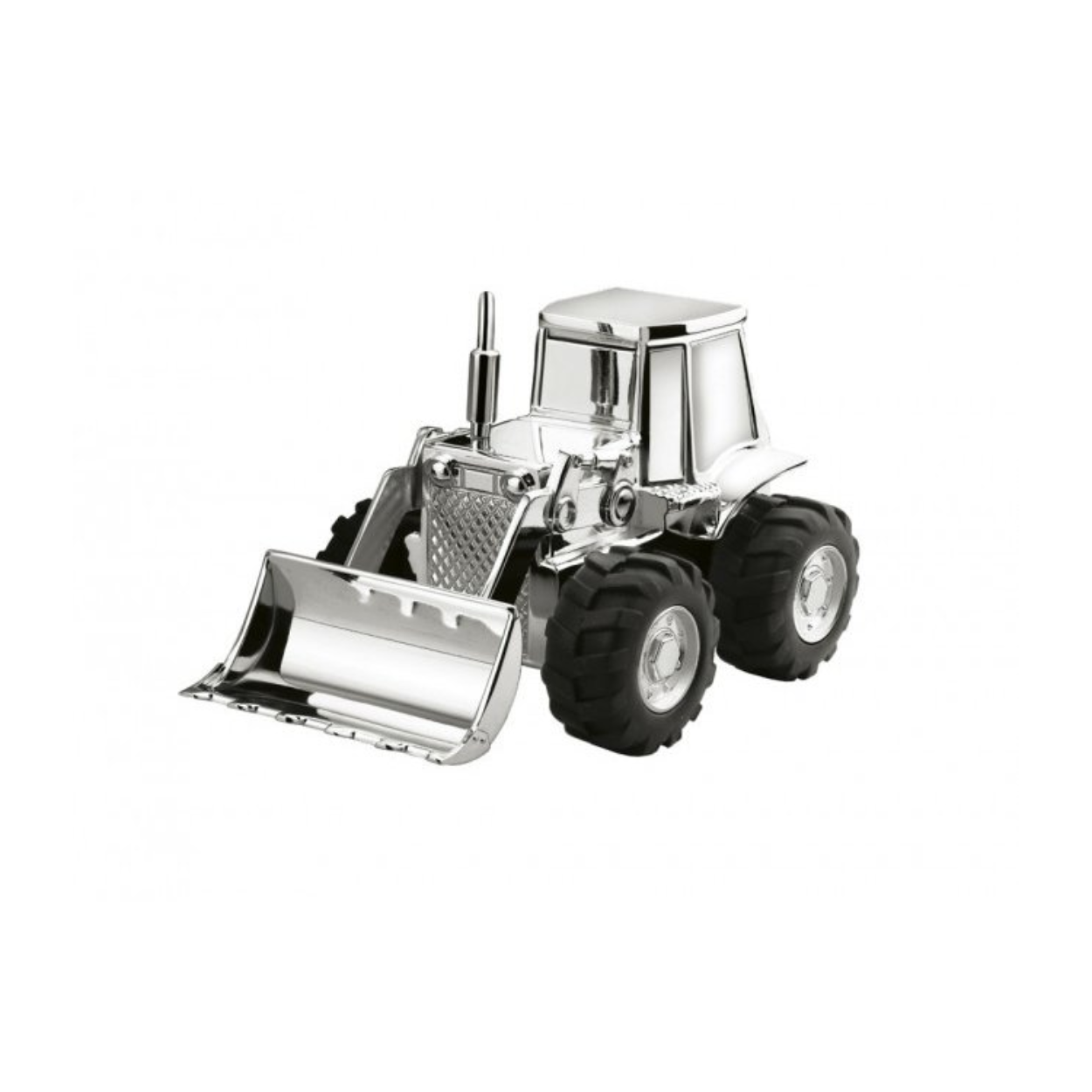 Spaarpotten verzilverd shovel