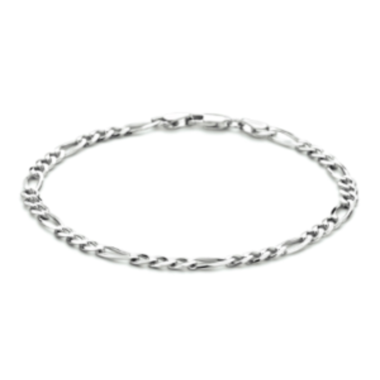 zilveren figaro armband 19cm