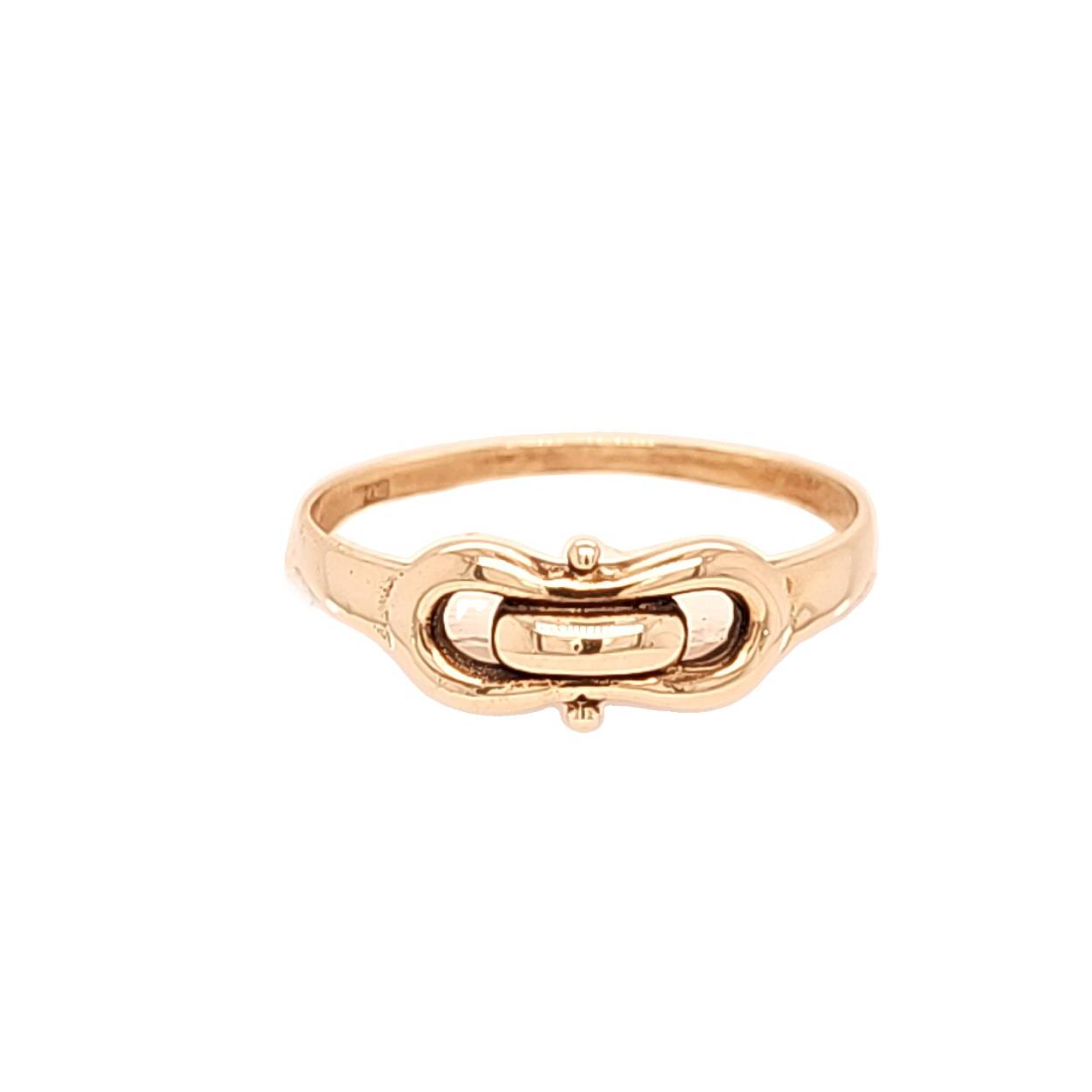 geelgouden ring met knoop