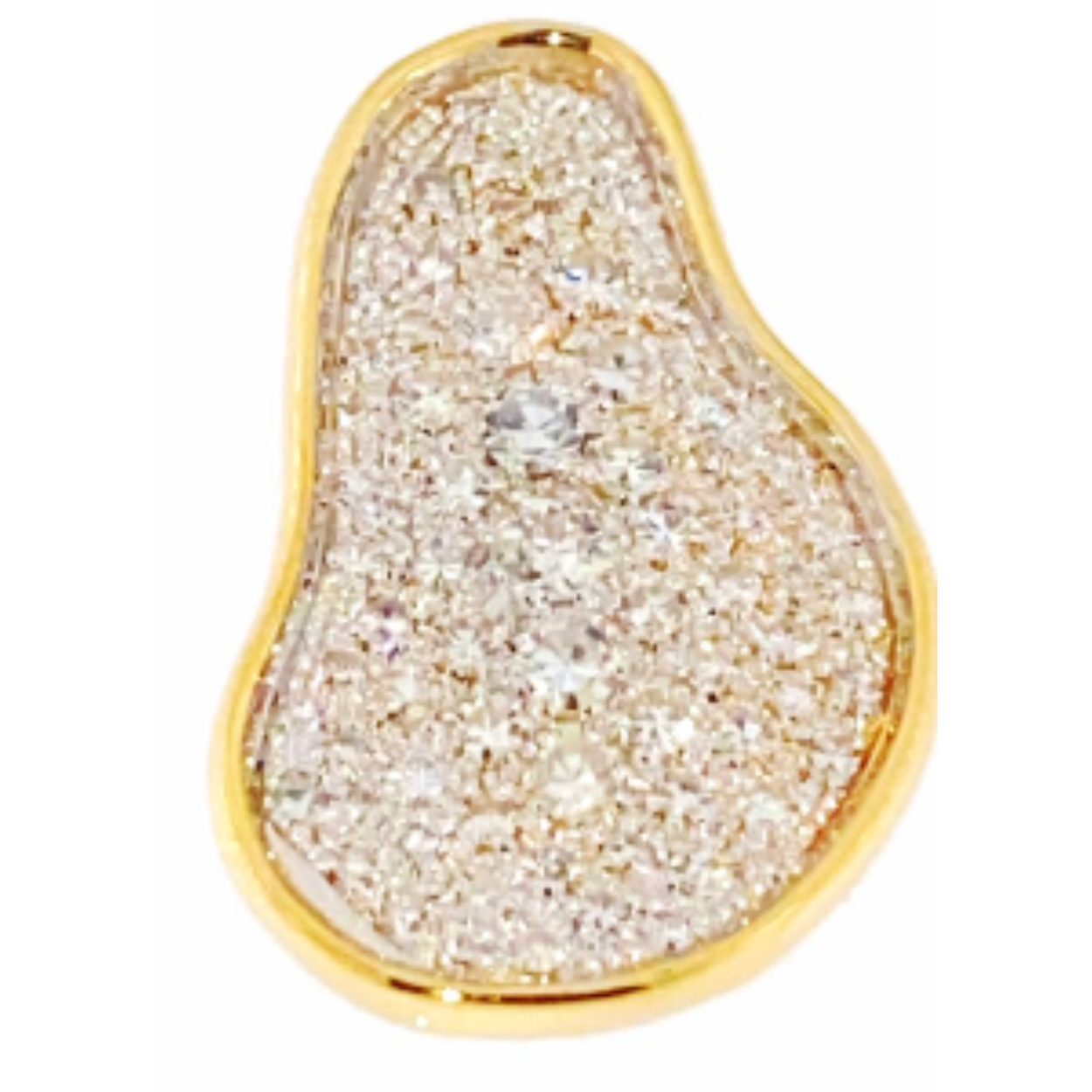 Hanger 18kt gg 1.4ct oude slijp briljant
