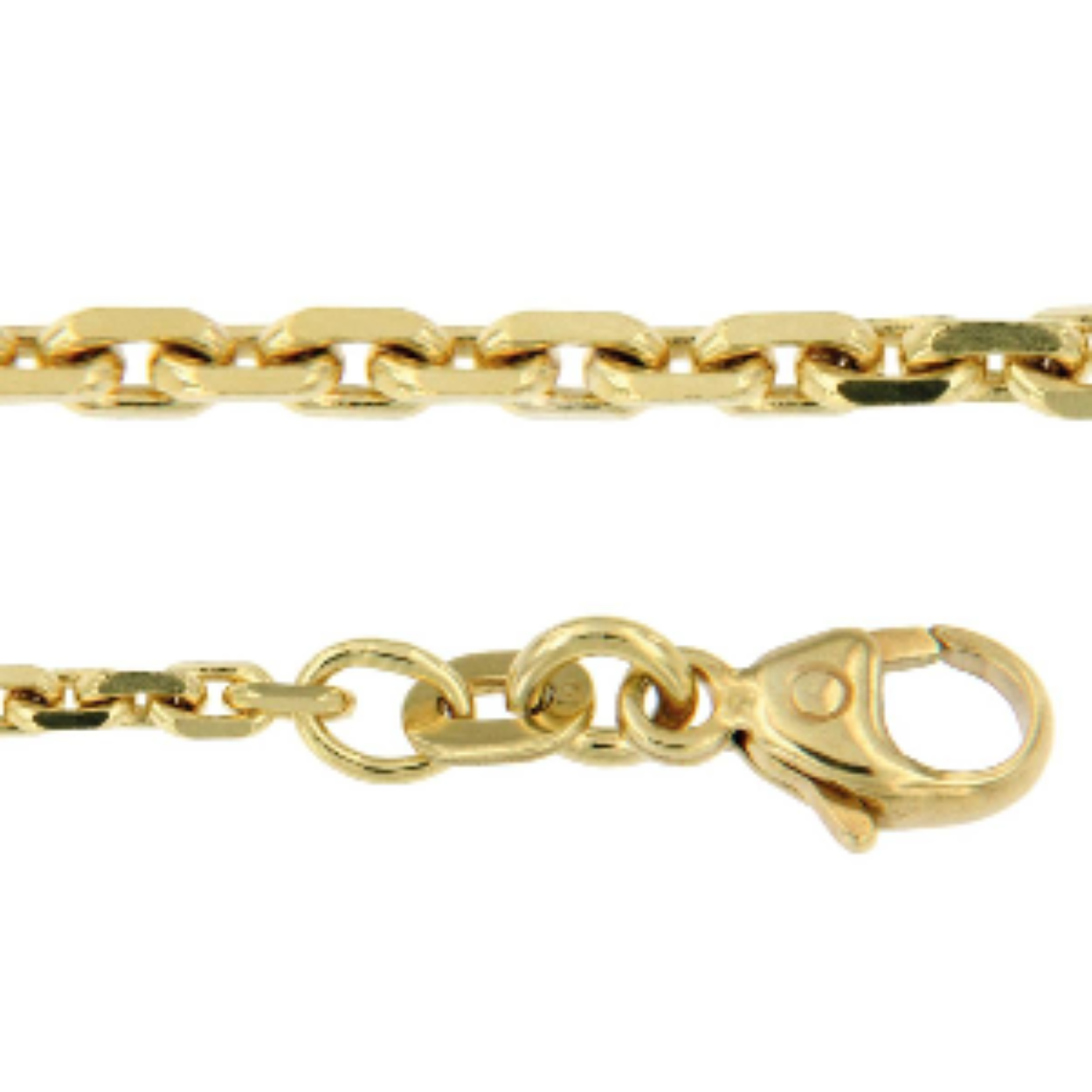 Dit prachtige gouden collier van het huismerk is een ware eyecatcher. Het collier heeft een verfijnd design en is perfect voor elke gelegenheid. Draag het alleen voor een minimalistische look of combineer het met andere sieraden voor een opvallende uitstraling. Het collier is 50 cm lang en heeft een elegante sluiting. Kies voor tijdloze elegantie met dit schitterende collier.
