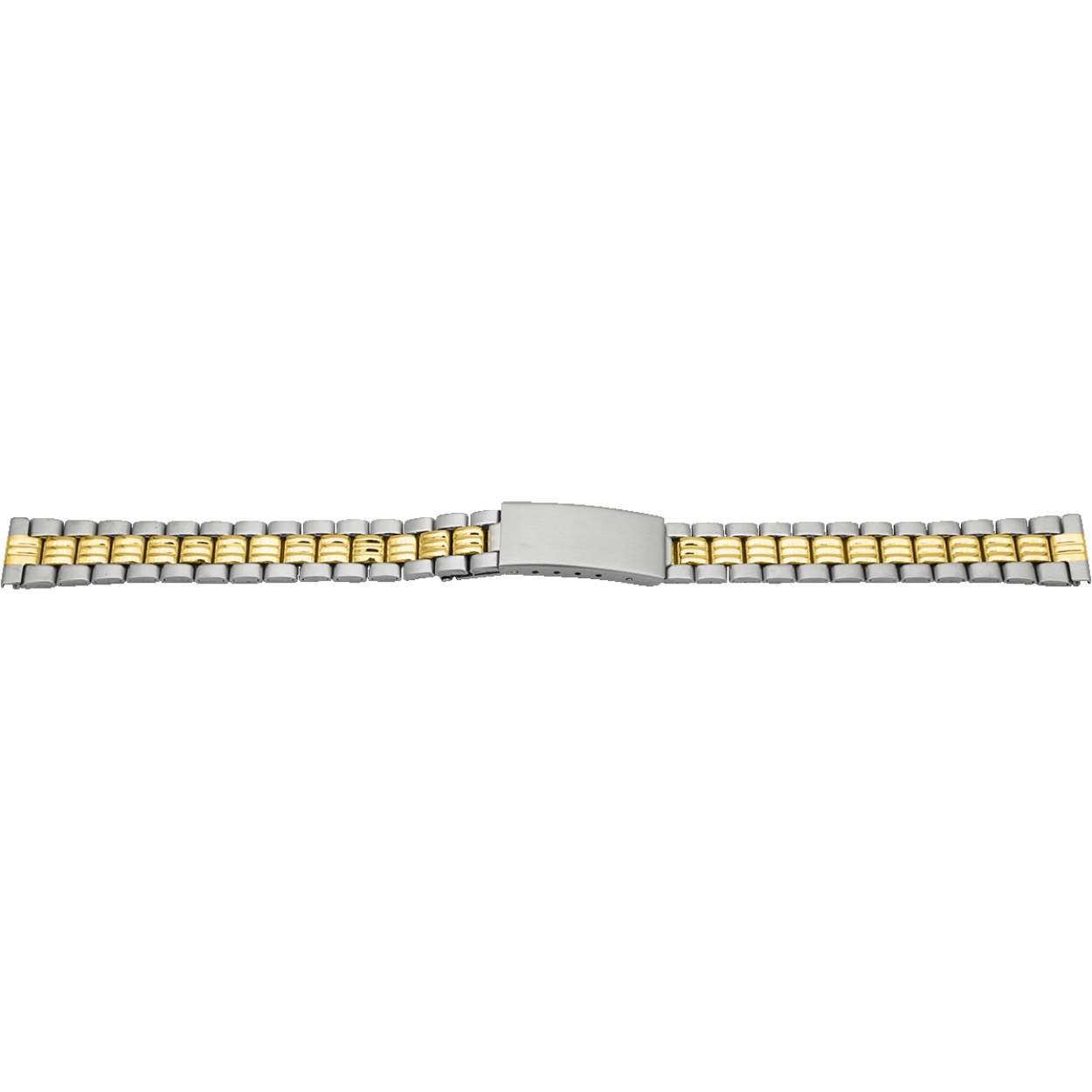horlogeband staal bicolor 12mm