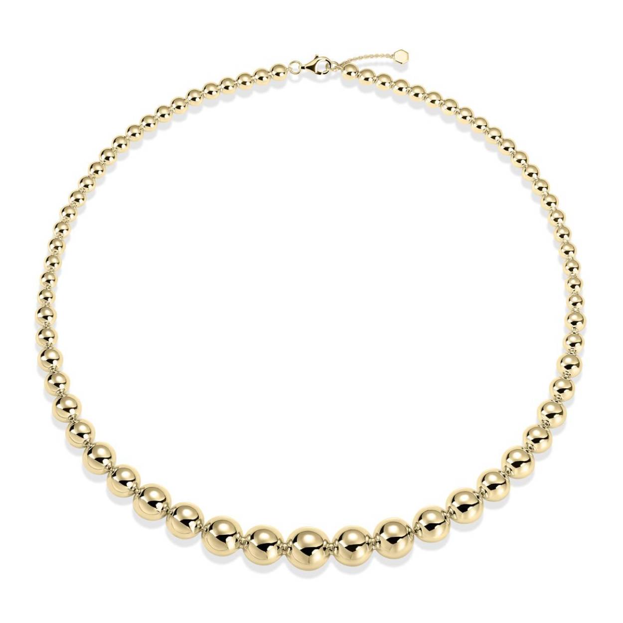 Luxe zilveren collier goldplated 50 cm