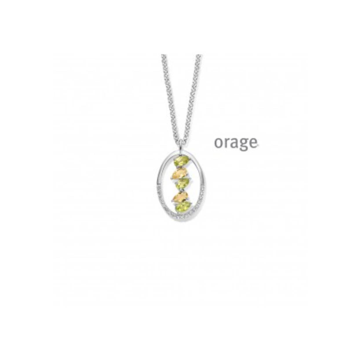 Ketting in zilver met hanger 