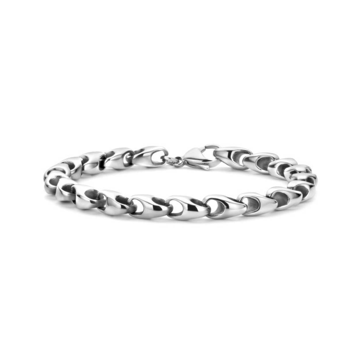 Trendy heren armband van het merk Frank 1967. De armband van Frank 1967 past bij iedere look. Perfect te mixen en matchen met de andere schitterende sieraden van Frank 1967.  7.5x6 mm - 21 cm Lengte