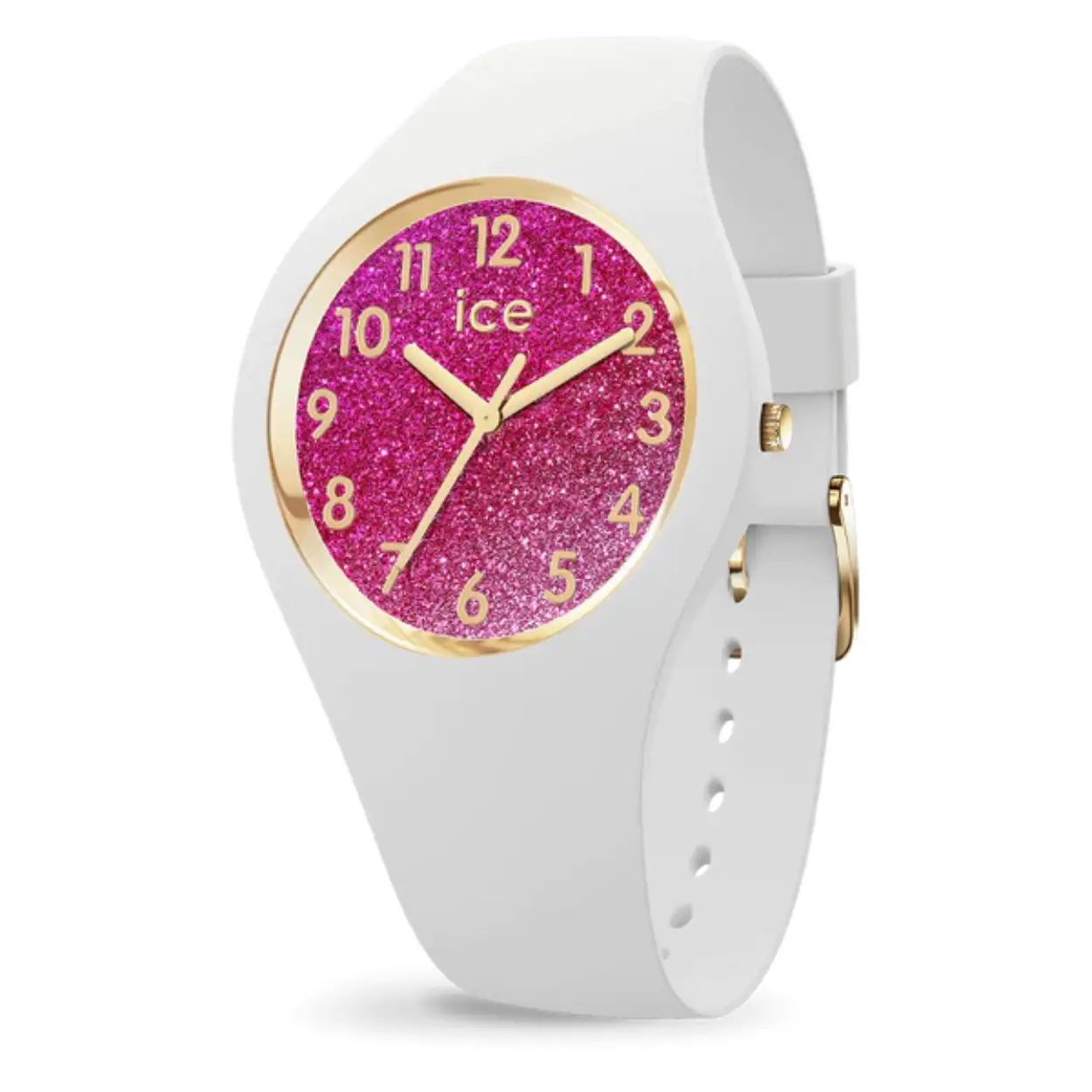 Dit is een horloge van het merk Ice-Watch. De bandkleur van dit horloge is wit.