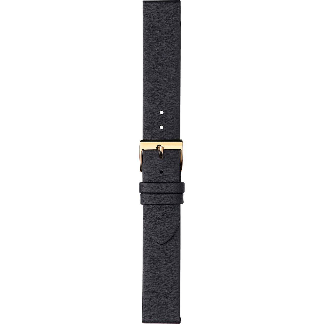 Horloge band zwart glad 14mm