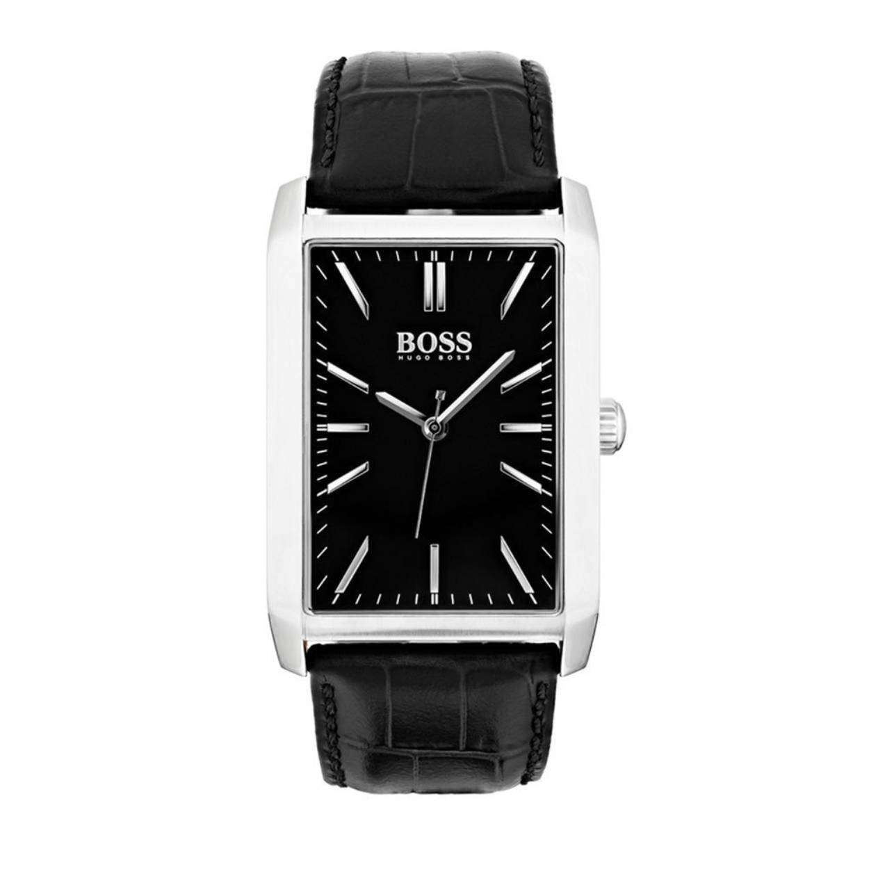Stijlvol rechthoekig horloge van Hugo Boss
