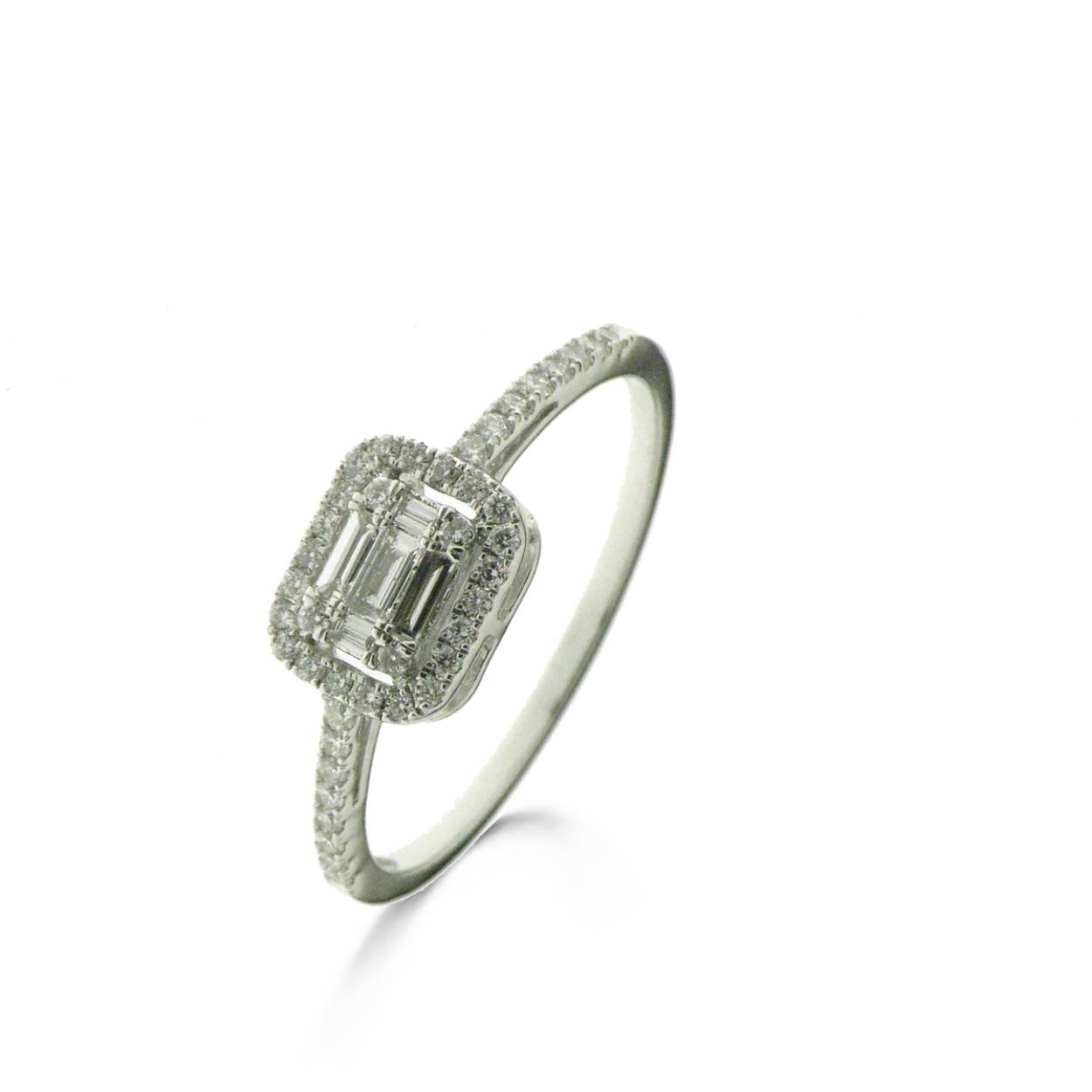 Naiomy Gold Ring wit goud 18k briljant