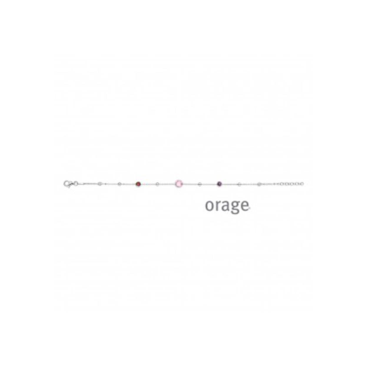 Armband roze 925 rh cz