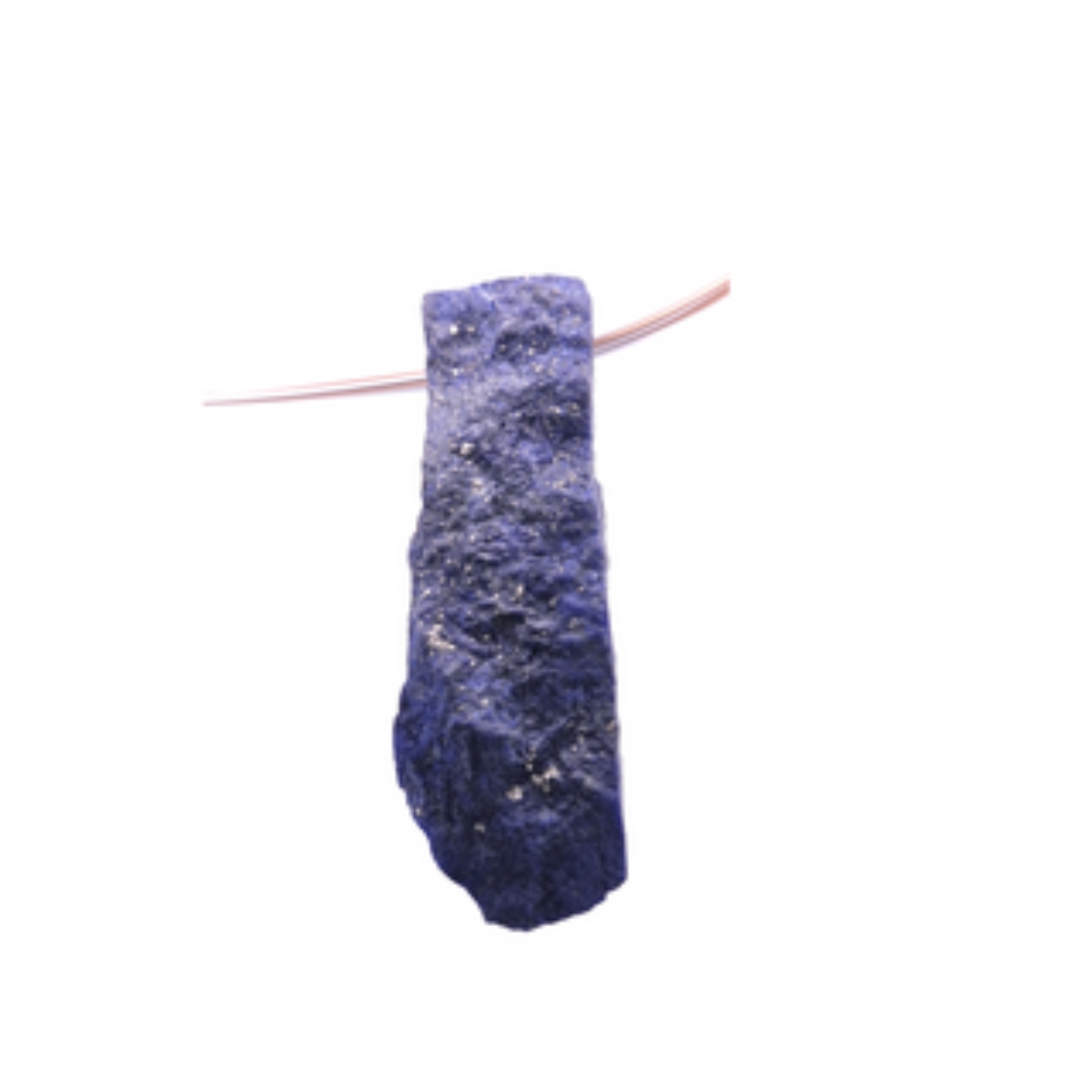 lapis hanger aan stalen collier