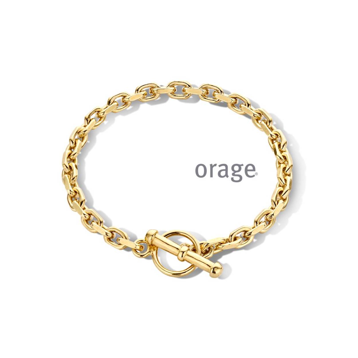 Orage armband verguld met open sluiting 19cm