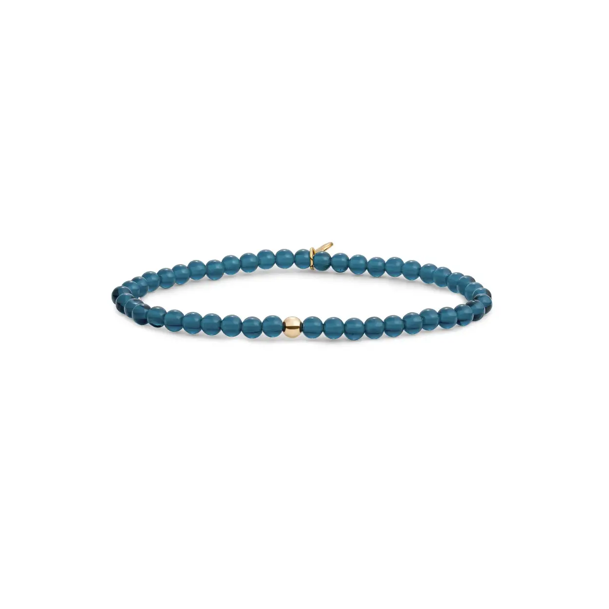 Sparkling Jewels Armband Ocean Topaz Quartz Saturn Small Gold 4mm SBG-GEM67-ADD-4MM