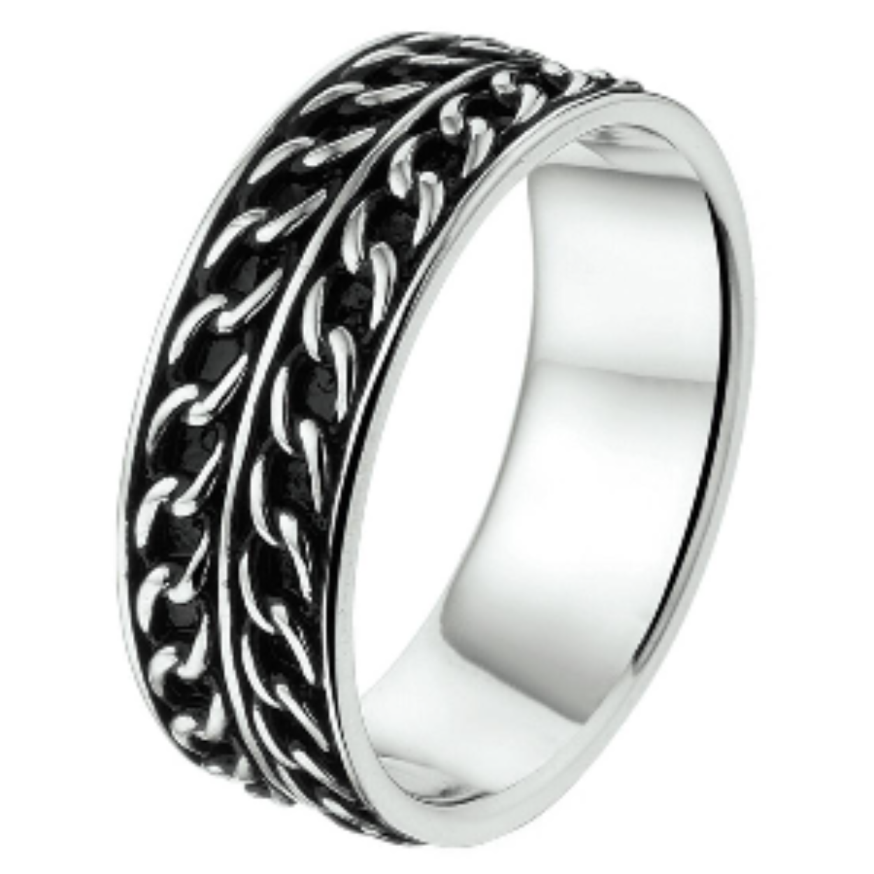 zilveren ring oxi maat 19