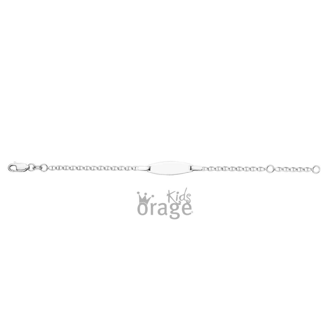 Zilveren naamplaat met marine schakels
Lengte: 14 cm
Kan vooraan en achteraan door ons gegraveerd worden. 